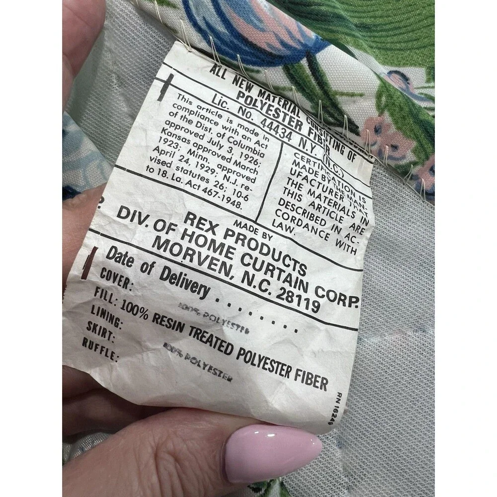 Vintage Jcpenny's Coverlet Rounded Corner 106x76 Curess